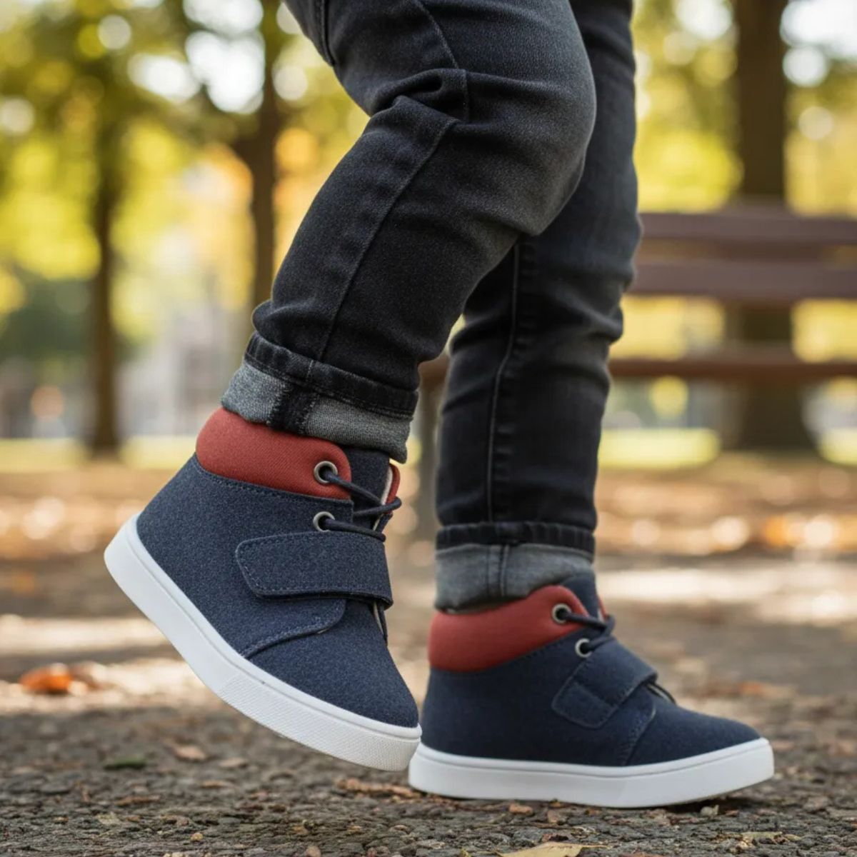 Botín Urbano Niño Velcro Cordones - Louicid