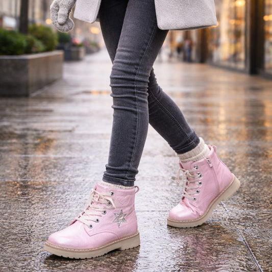 Bototo Rosado Niña con Estrellas y Corazones - Louicid