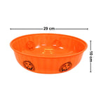 Bowl Plástico Naranja Calabaza Halloween Medidas - Louicid