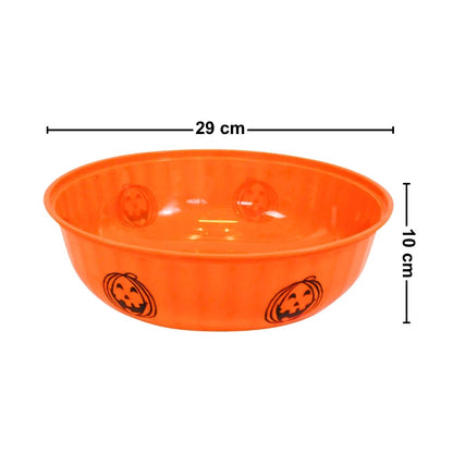 Bowl Plástico Naranja Calabaza Halloween Medidas - Louicid