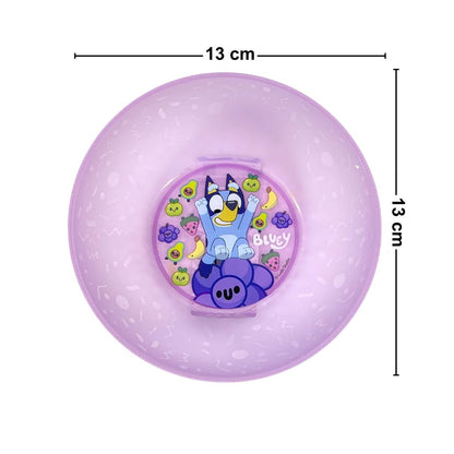 Bowl Plástico Reutilizable Bluey 4pzas Medidas - Louicid