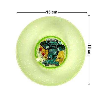 Bowl Plástico Reutilizable Minecraft 4pzas Medidas - Louicid