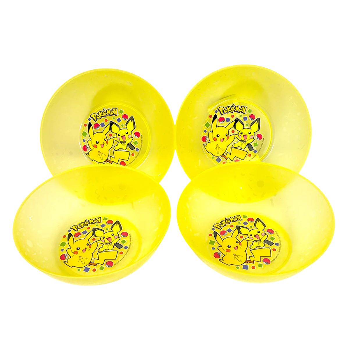 Bowl Plástico Reutilizable Pokemon 4pzas - Louicid