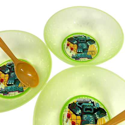 Bowls Plásticos Reutilizable Minecraft 4pzas - Louicid