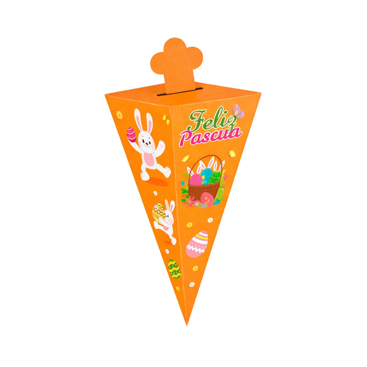 Cajita Zanahoria Feliz Pascua Resurreción 6uds - Louicid