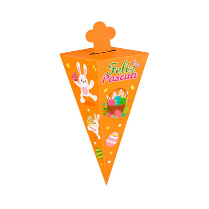 Cajita Zanahoria Feliz Pascua Resurreción 6uds - Louicid