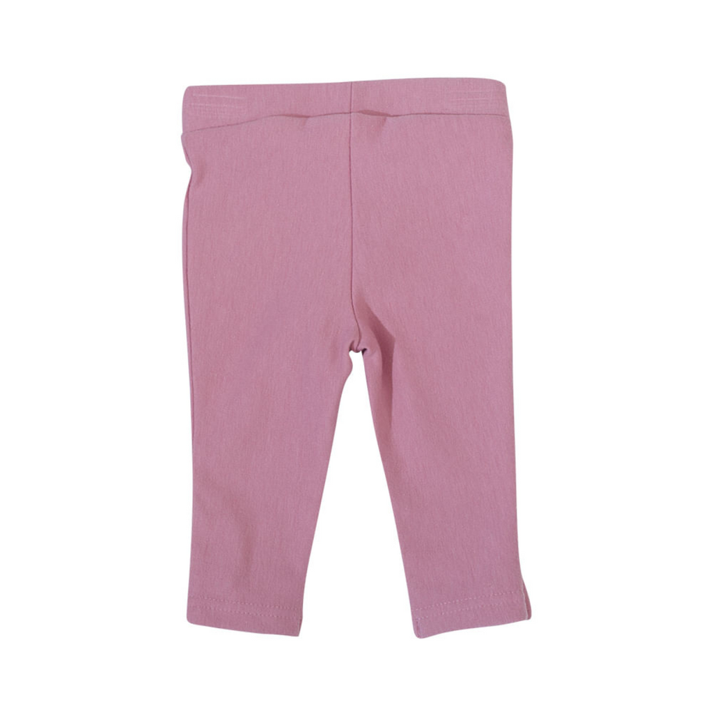 Calza Bebé Niña Franela Lazo Rosado Reverso - Louicid