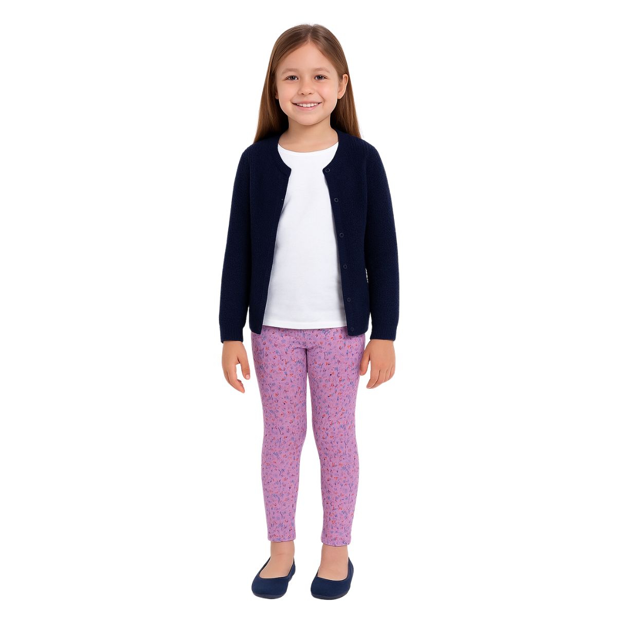 Calza Franela Lila Bebé Niña Pillin - Louicid