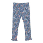 Calza Niña Con Franela Estampada Floreal Azul - Louicid