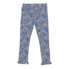 Calza Niña Con Franela Estampada Floreal Azul - Louicid