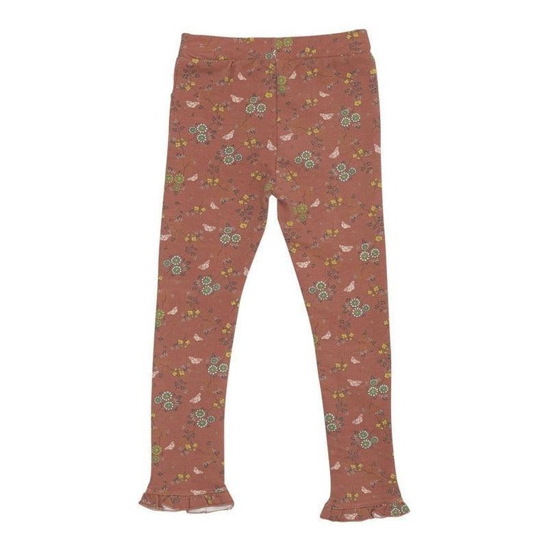 Calza Niña Estampada Floreal Naranja Pillin - Louicid