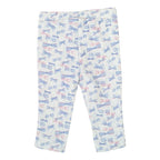 Calza Bebé Niña Con Franela Estampado Lazo Gris Claro - Louicid