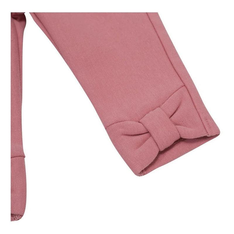 Calza Para Bebé Niña Lazo Con Franela - Louicid