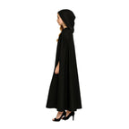 Capa Negra Con Capucha 120cm Niña - Louicid