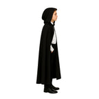 Capa Negra Infantil Con Capucha 90cm Niño - Louicid