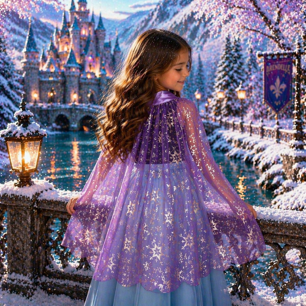Capa Princesa Anna Frozen Espalda Fantastico - Louicid