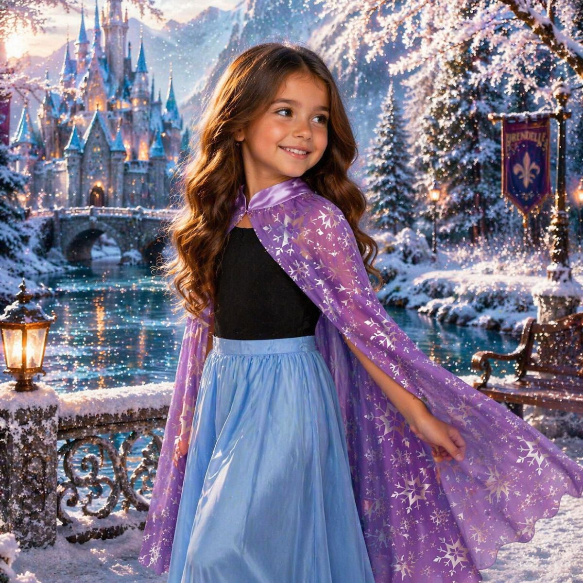 Capa Princesa Anna Frozen Fantastico - Louicid
