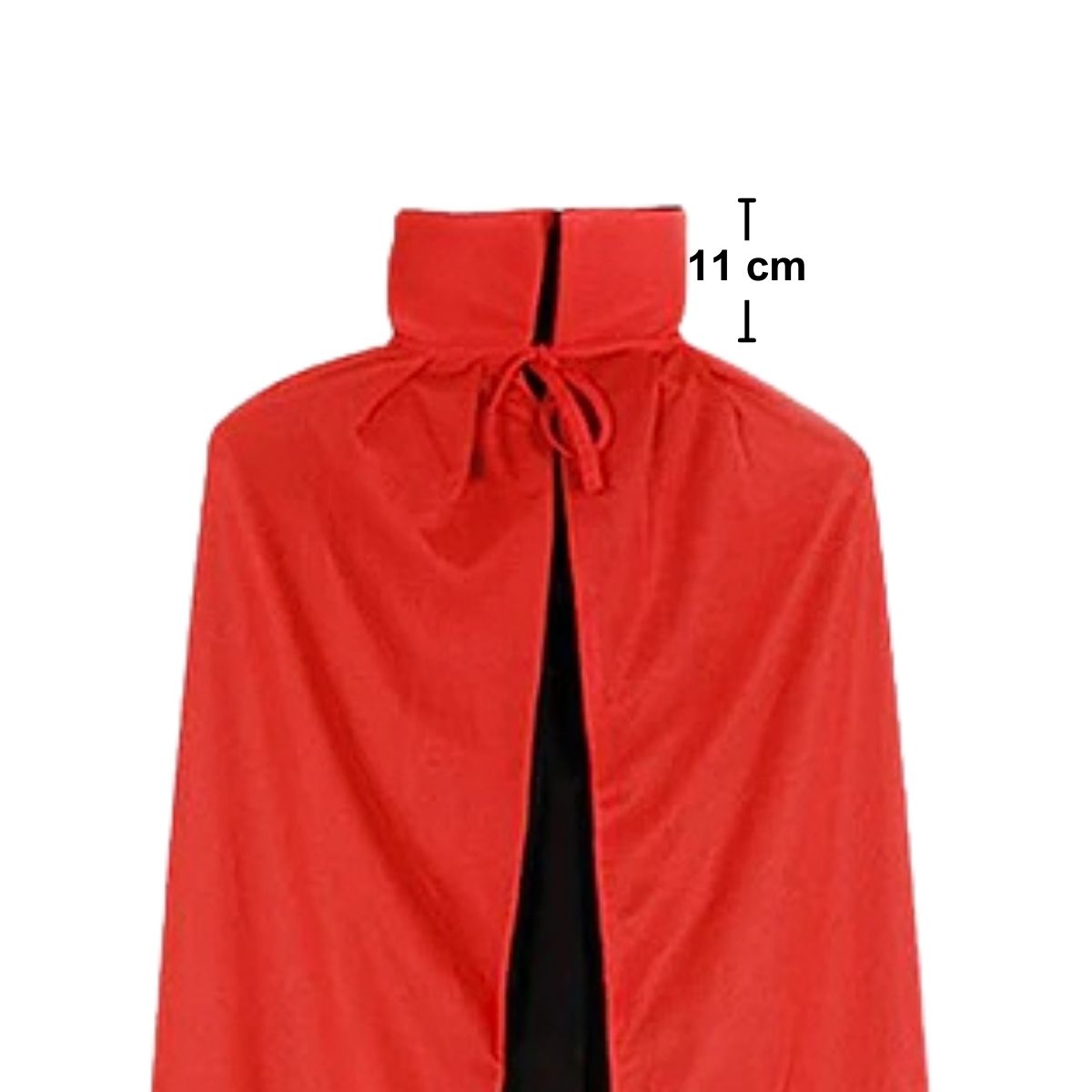 Capa Vampiro Doble Color Reversible 90cm Rojo - Louicid