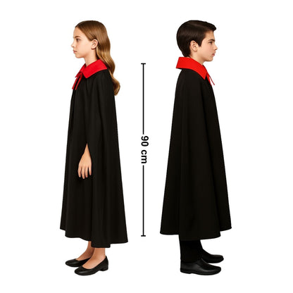 Capa Vampiro Negra 90cm Medidas - Louicid