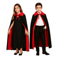 Capa Vampiro Negra 90cm Niña Niño - Louicid