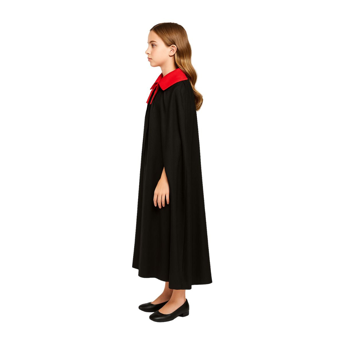 Capa Vampiro Negra 90cm Niña - Louicid