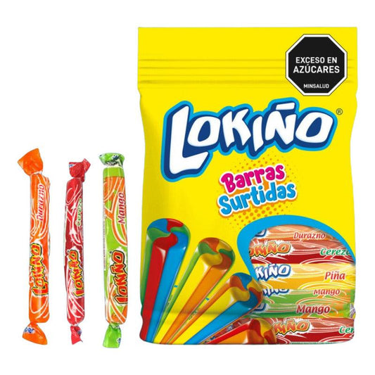 Caramelo Largo Masticable Lokiño 50 Unidades Bolsa De 400gr - Louicid