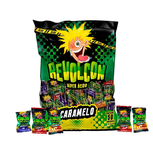 Caramelo Revolcón Hiper Ácido 250gr 50 unidades - Louicid