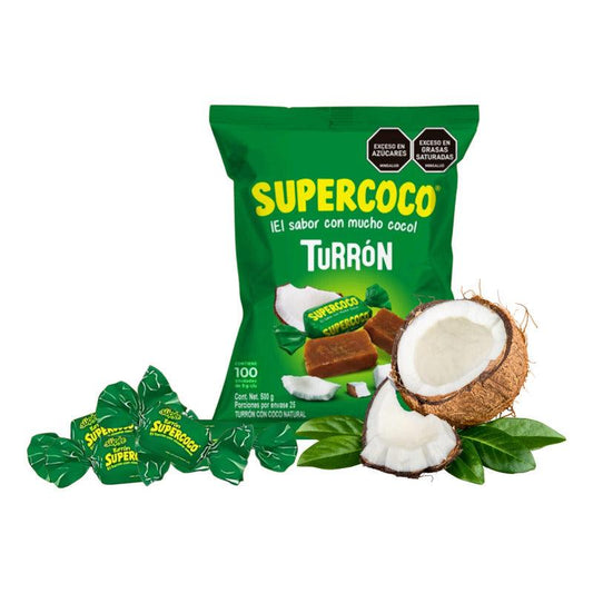 Caramelo Turrón Supercoco 50 Unidades Bolsa De 250gr - Louicid