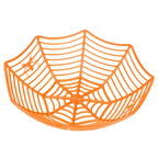 Cesta De Plástico Araña Halloween Naranja - Louicid