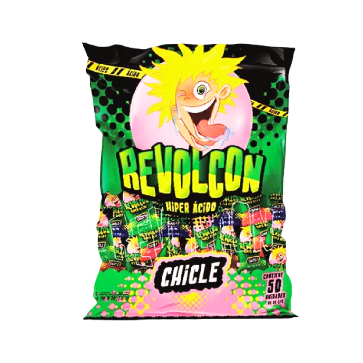 Chicle Revolcón Hiper Ácido 50 unidades - Louicid
