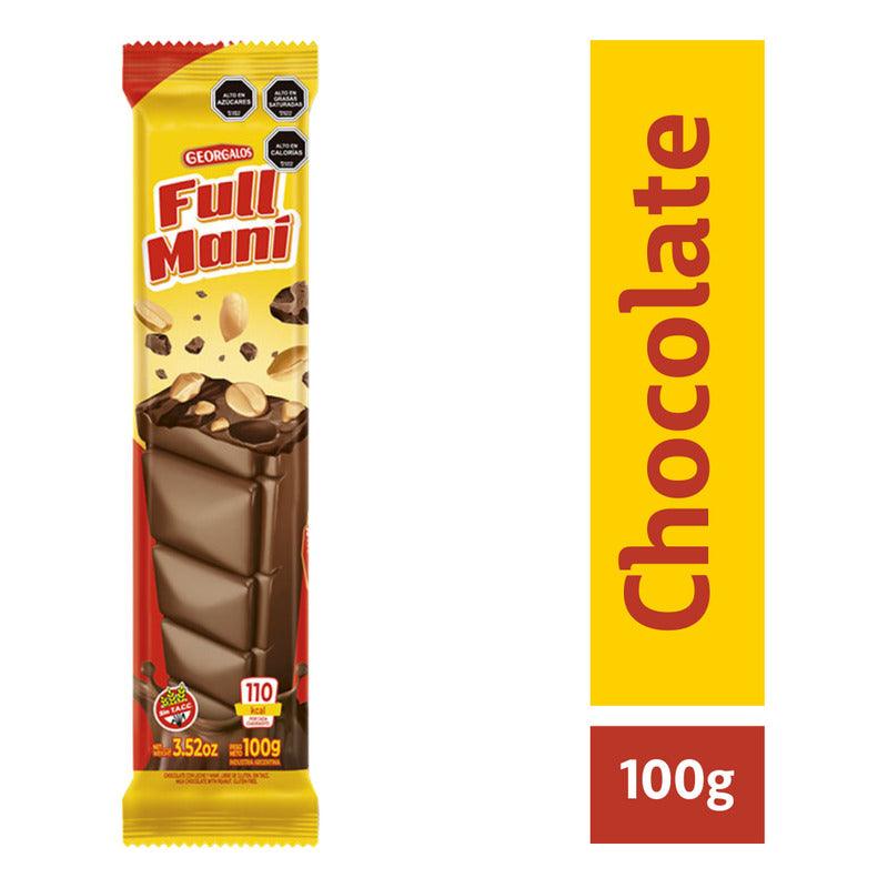 Chocolate Con Leche Y Maní 100gr Libre De Gluten Full Maní - Louicid