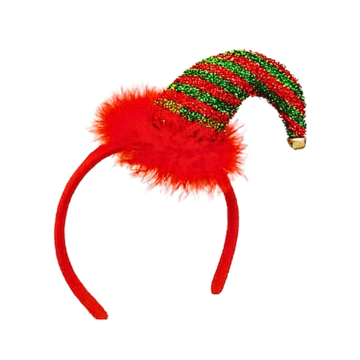 Cintillo Niña Duende Rayas Navidad - Louicid