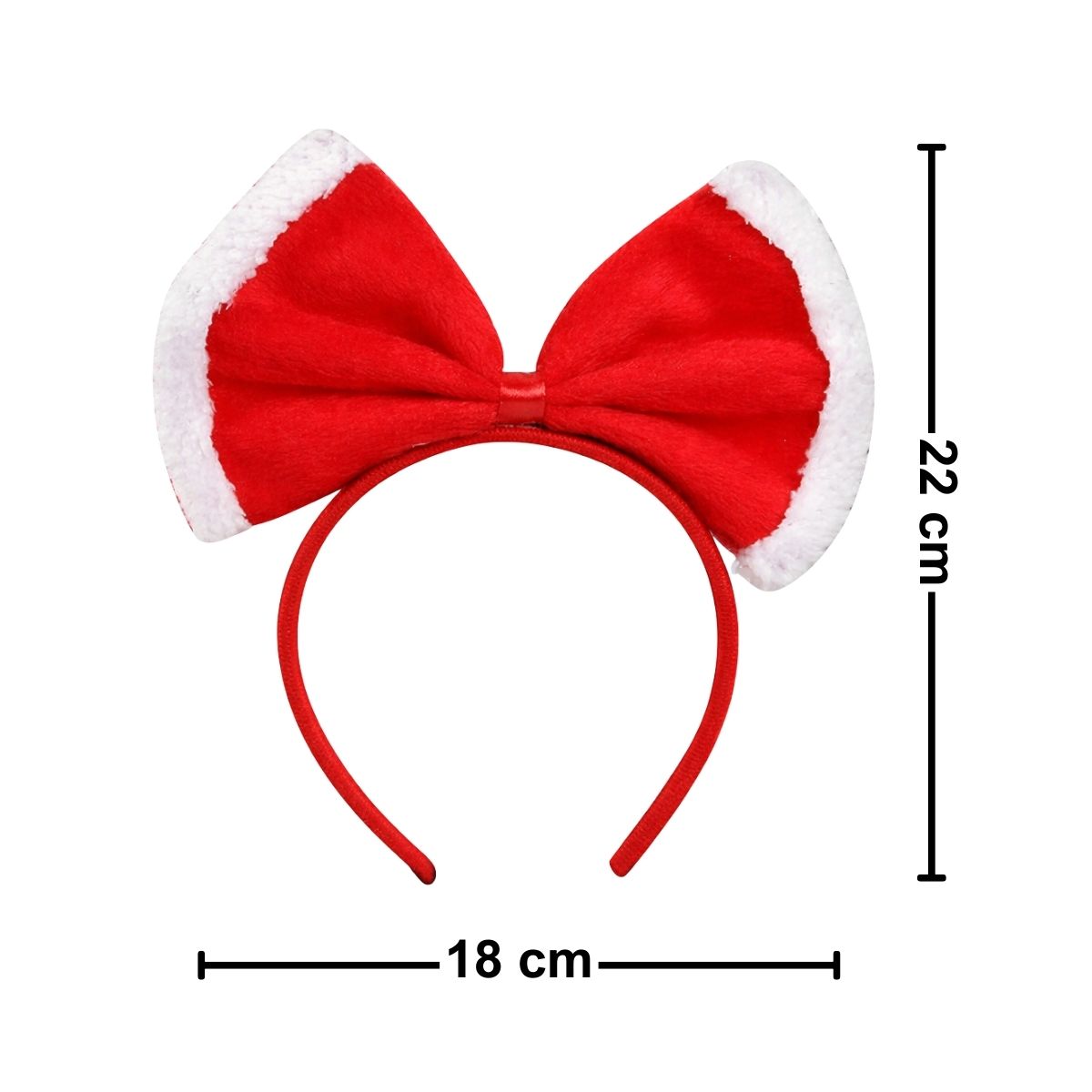 Cintillo Niña Moño Rojo Pascuera Medidas - Louicid