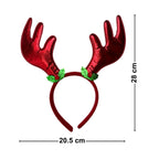 Cintillo Niña Reno Rojo Navidad Medidas - Louicid