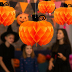 Colgante Calabaza Naranja 20cm Fiesta Halloween - Louicid