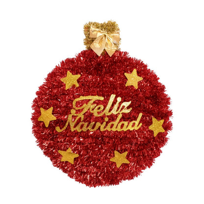 Colgante Esfera Feliz Navidad 28cm - Louicid