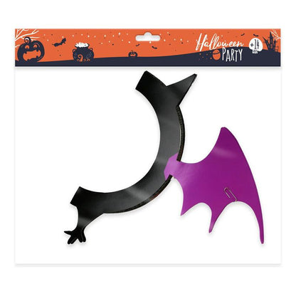 Esfera Murciélago Papel 40x23cm Decoración Para Halloween - Louicid