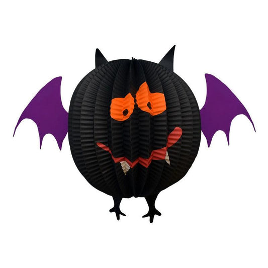 Esfera Murciélago Papel 40x23cm Decoración Para Halloween - Louicid