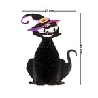 Colgante Gato Negro 42cm Halloween Medidas - Louicid