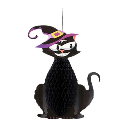 Colgante Gato Negro 42cm Halloween - Louicid