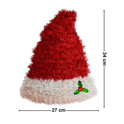 Colgante Gorro Pascuero Rojo 34cm Medidas - Louicid