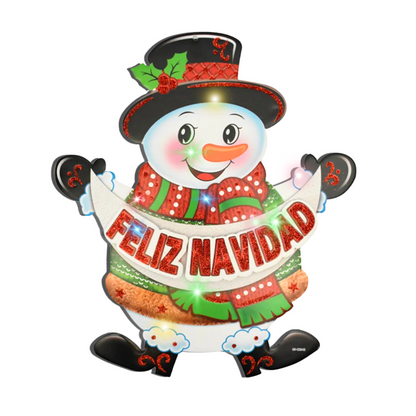 Colgante Navideño Muñeco De Nieve Con Luz Led - Louicid