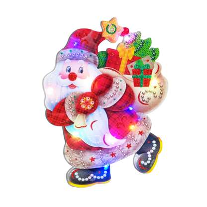 Colgante Navideño Viejo Pascuero Con Luz Led - Louicid