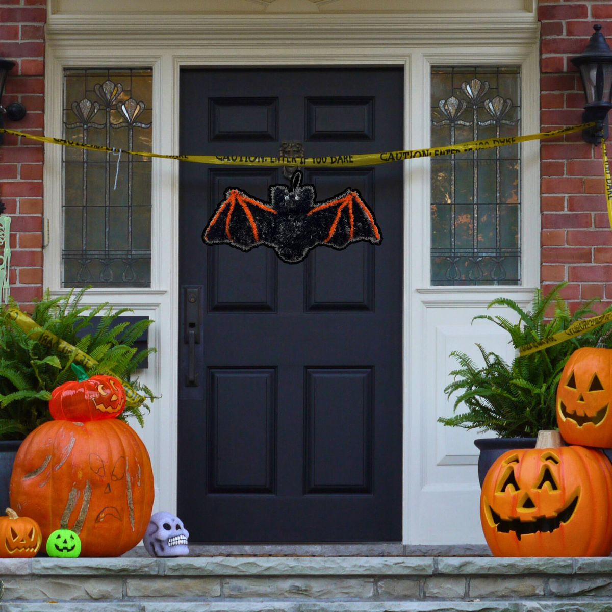 Colgante Para Puerta Murcielago 45cm Decoración Halloween - Louicid
