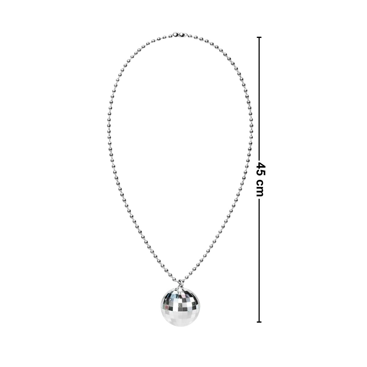 Collar Disco Plata Fiesta 3pzas Medida- Louicid