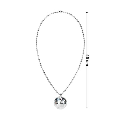 Collar Disco Plata Fiesta 3pzas Medida- Louicid