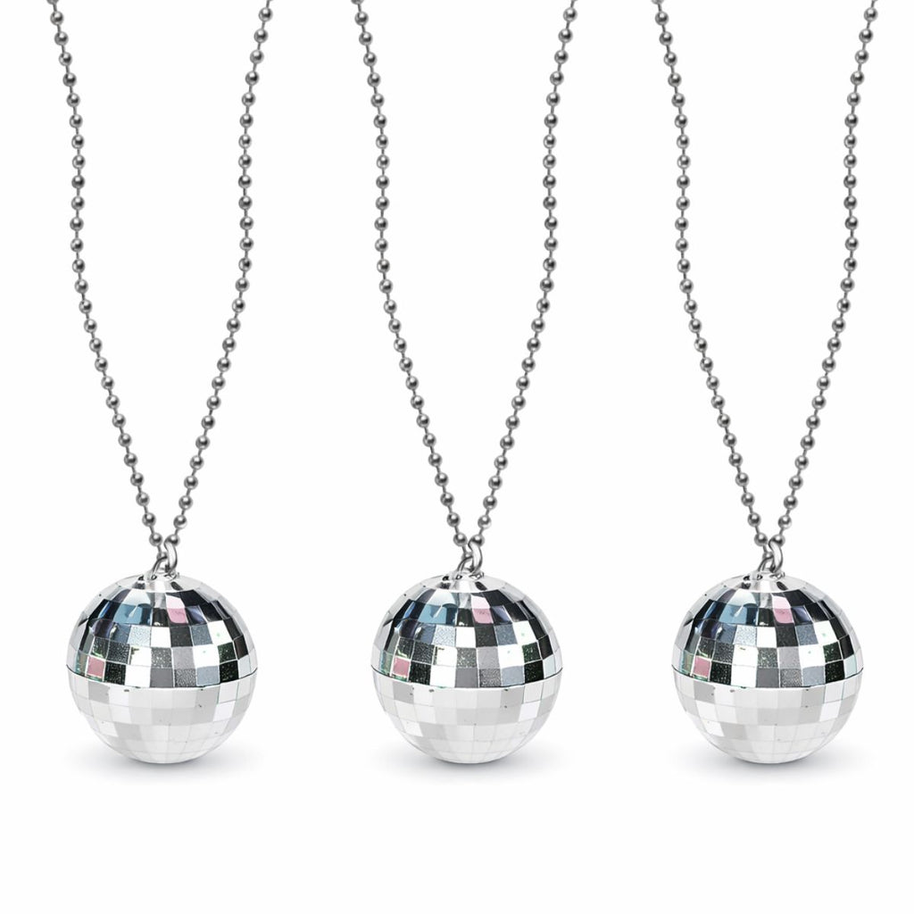 Collar Disco Plata Fiesta 3pzas - Louicid