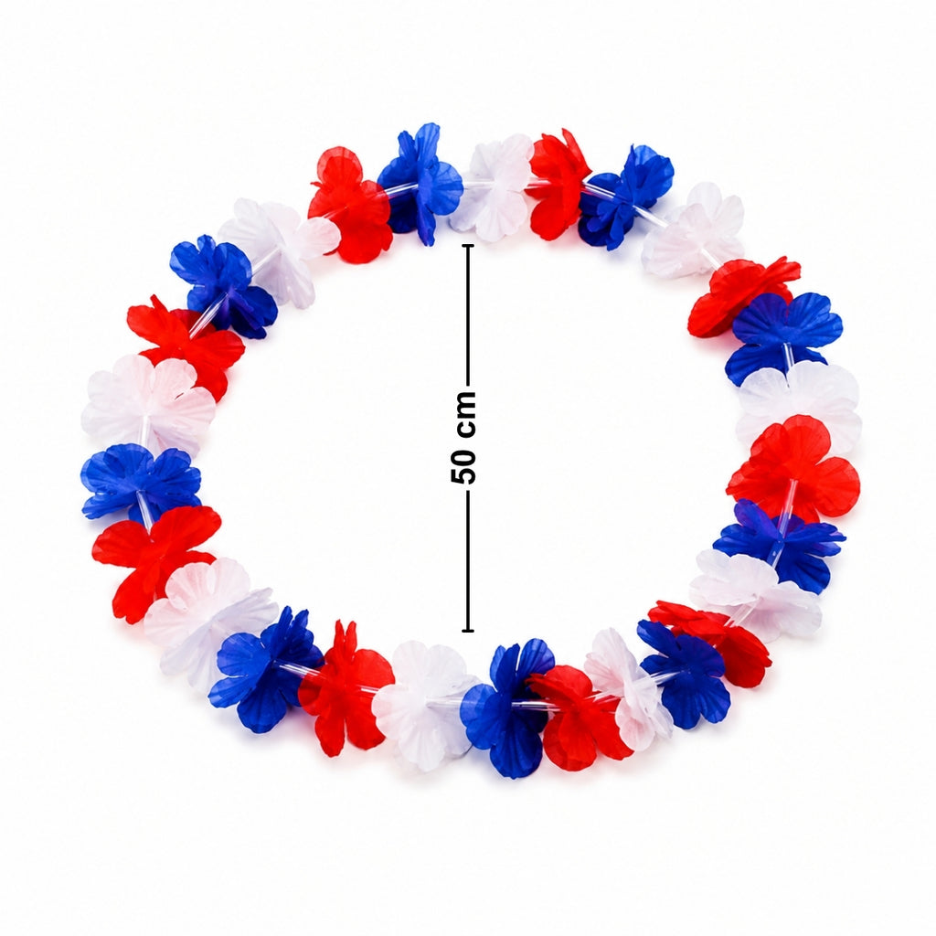 Collar Hawaiano Fiestas Patrias Tricolor Medida - Louicid
