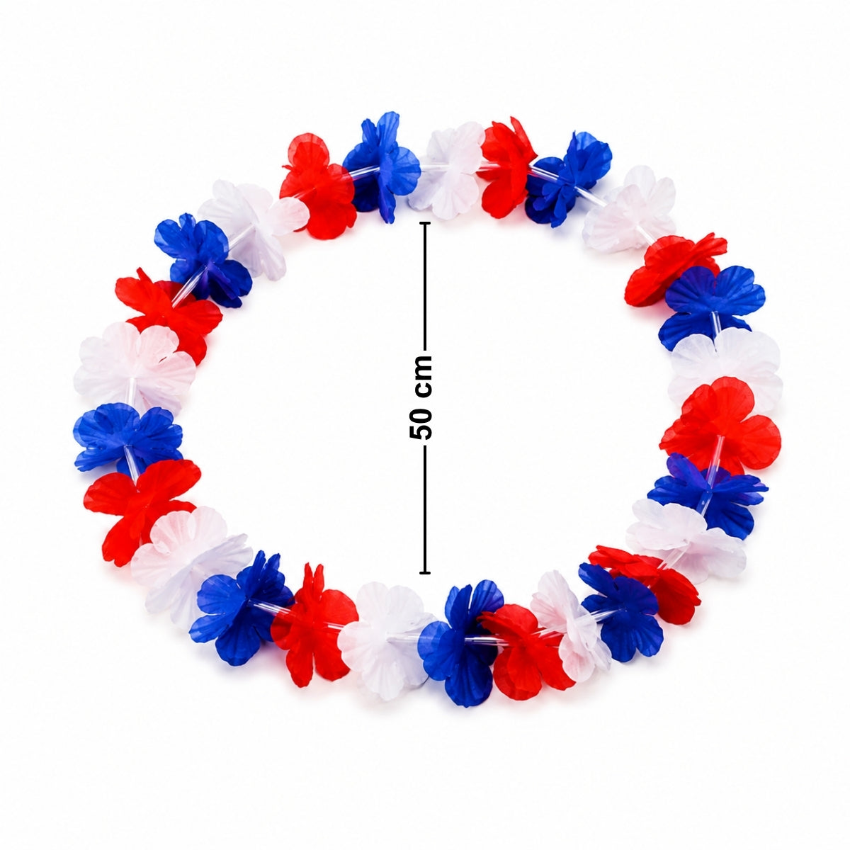 Collar Hawaiano Fiestas Patrias Tricolor Medida - Louicid