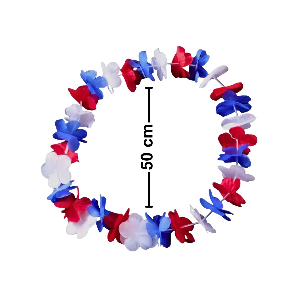 Collar Hawaiano Fiestas Patrias Tricolor Medida - Louicid